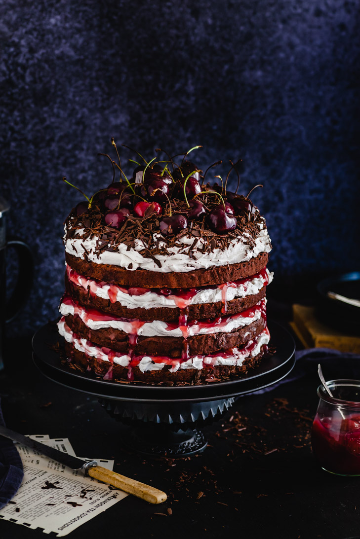 Blackforest Chocolate Torte {GF, DF, Vegan & Nut Free} - The Whimsical Wife